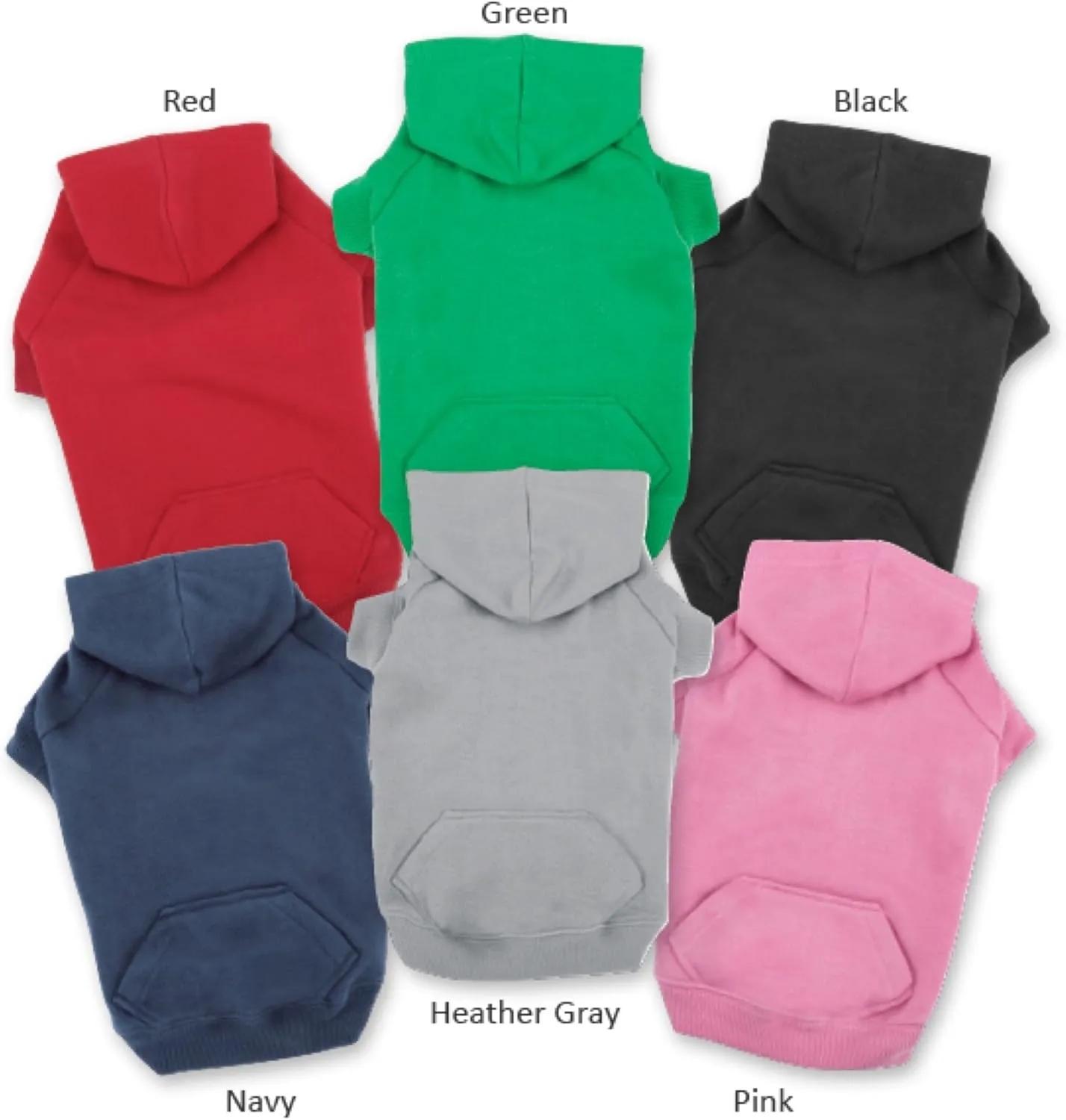 Basic Hoodie for Dogs, 12" Small, Navy