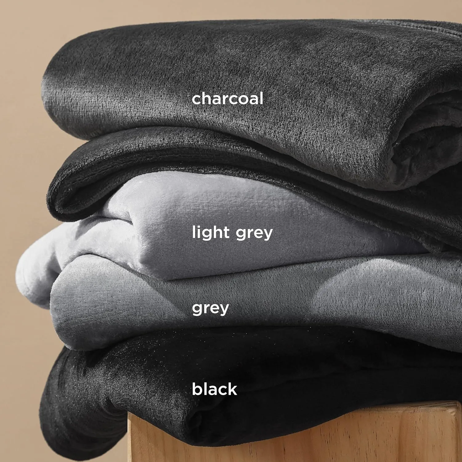 Bedsure Fleece Blanket Twin Size Black - 300GSM Lightweight Plush Fuzzy Cozy Soft Warm Blanket for Bed, Sofa, Couch, Travel, Camping, 60x80 inches