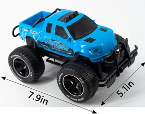 Beginner Rv Truck for Kids,Blue Off-Road RC Trucks,1:18 Scale Crawlers Toy for Kids Aged 4-9