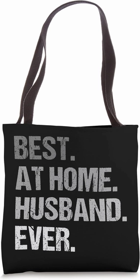 Best At Home Husband Ever Retro Vintage Design Funny Husband Tote Bag