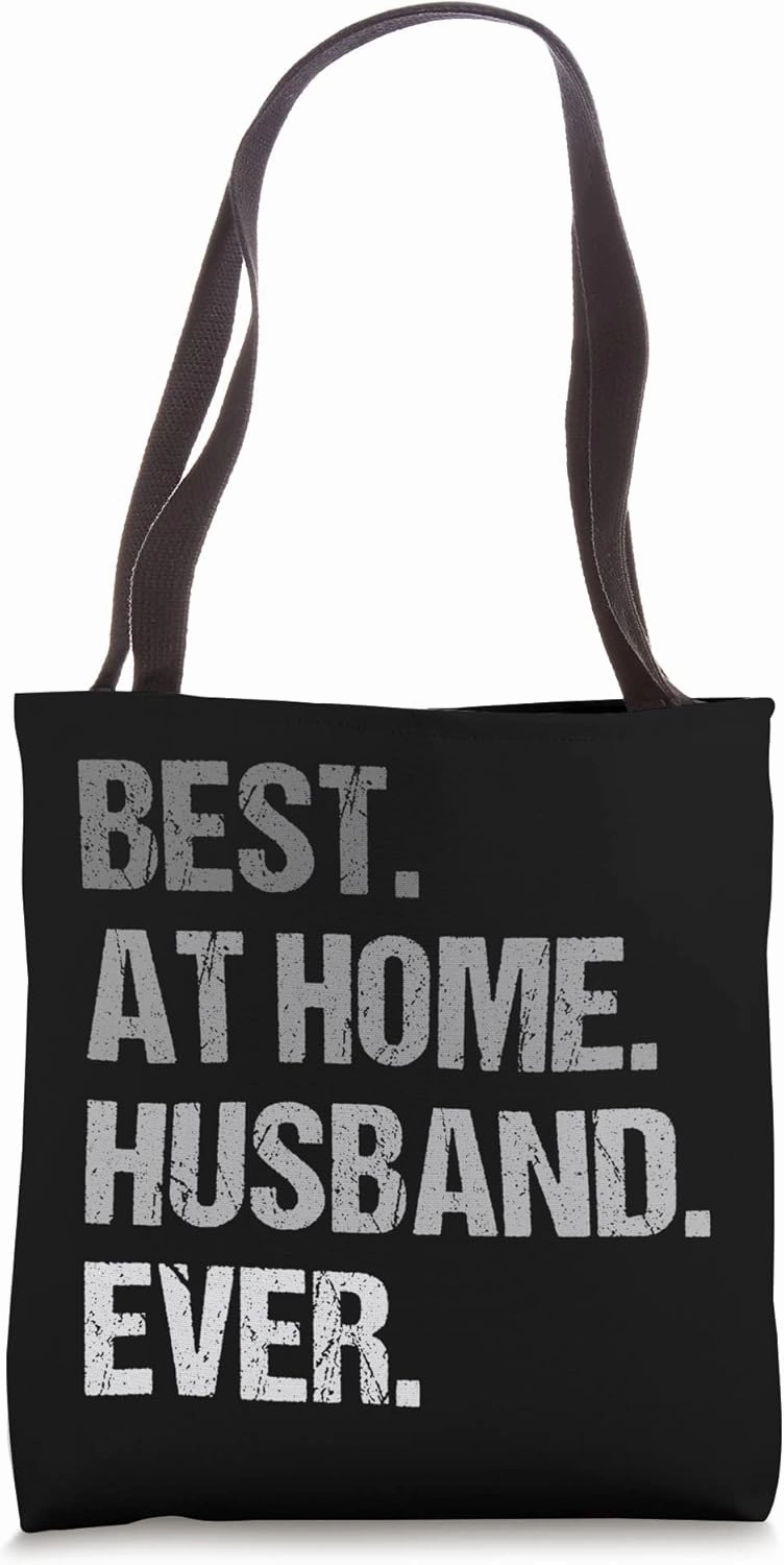 Best At Home Husband Ever Retro Vintage Design Funny Husband Tote Bag