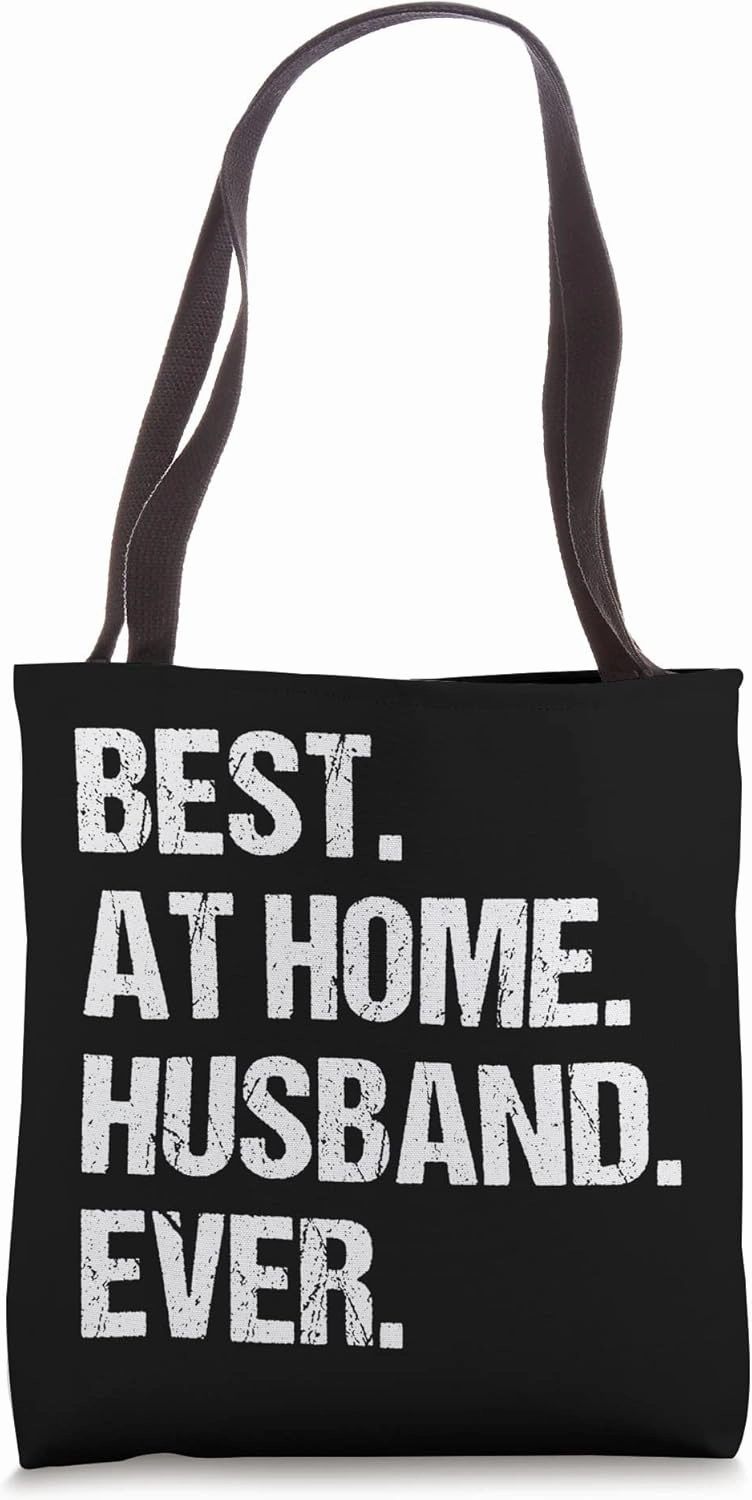 Best At Home Husband Ever Retro Vintage Design Funny Husband Tote Bag
