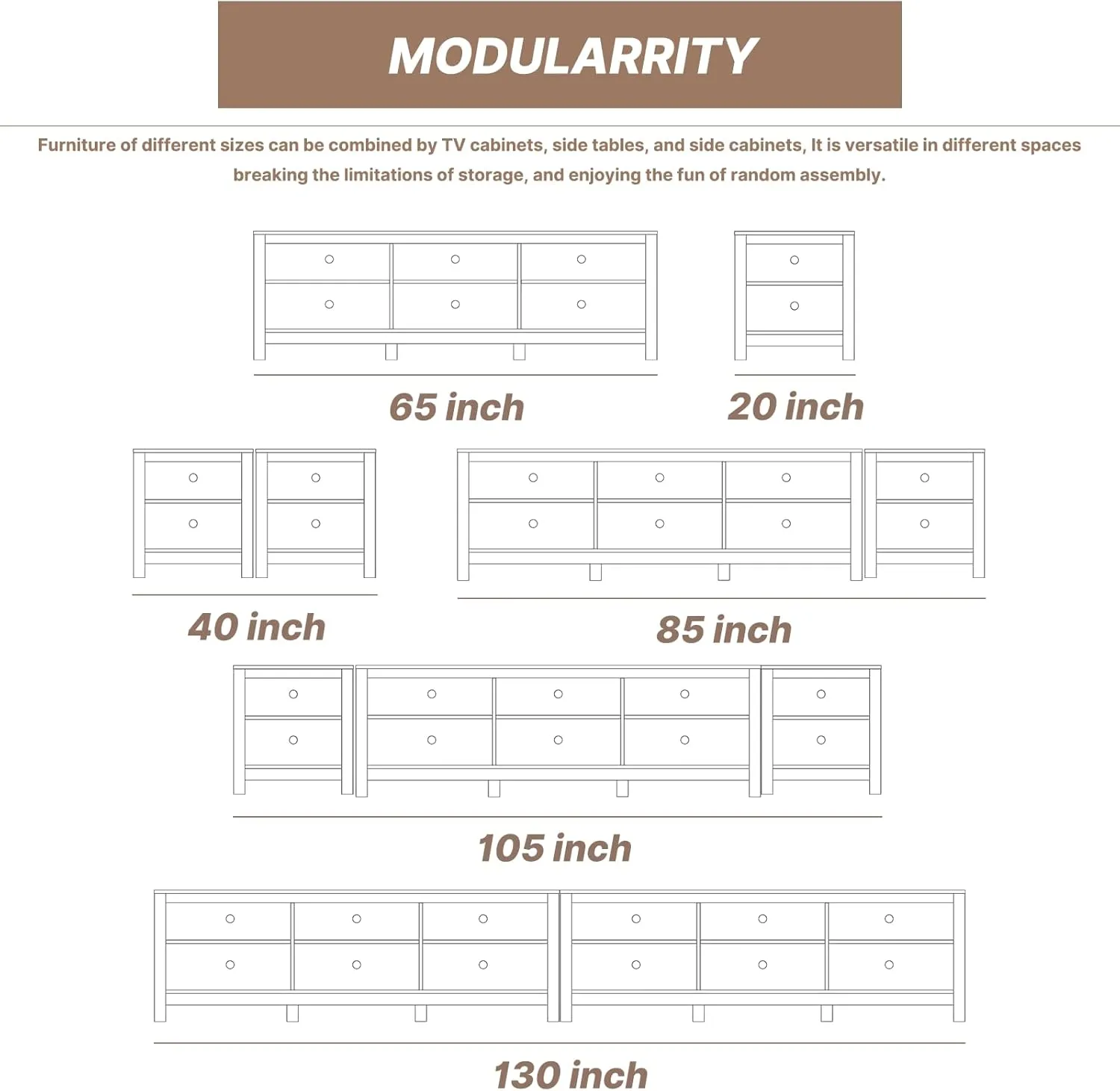 Black TV Stand for TVs up to 70 Inch,Entertainment Center for 65  inch TV Console Table with 6 Storage Cubby, Classic Television Stands for Living Room Bedroom, 65 Inch