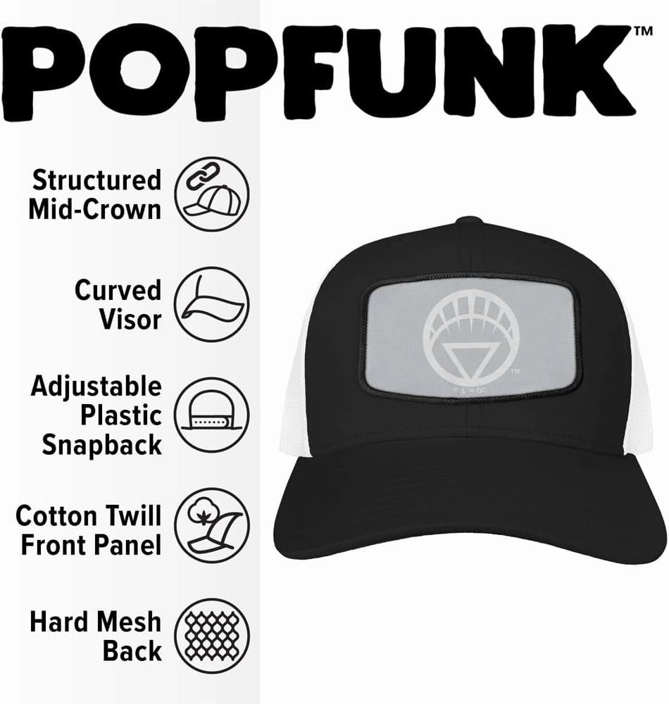 Blackest Night Lanterns Patch Adjustable Snapback Trucker Hat - Unisex