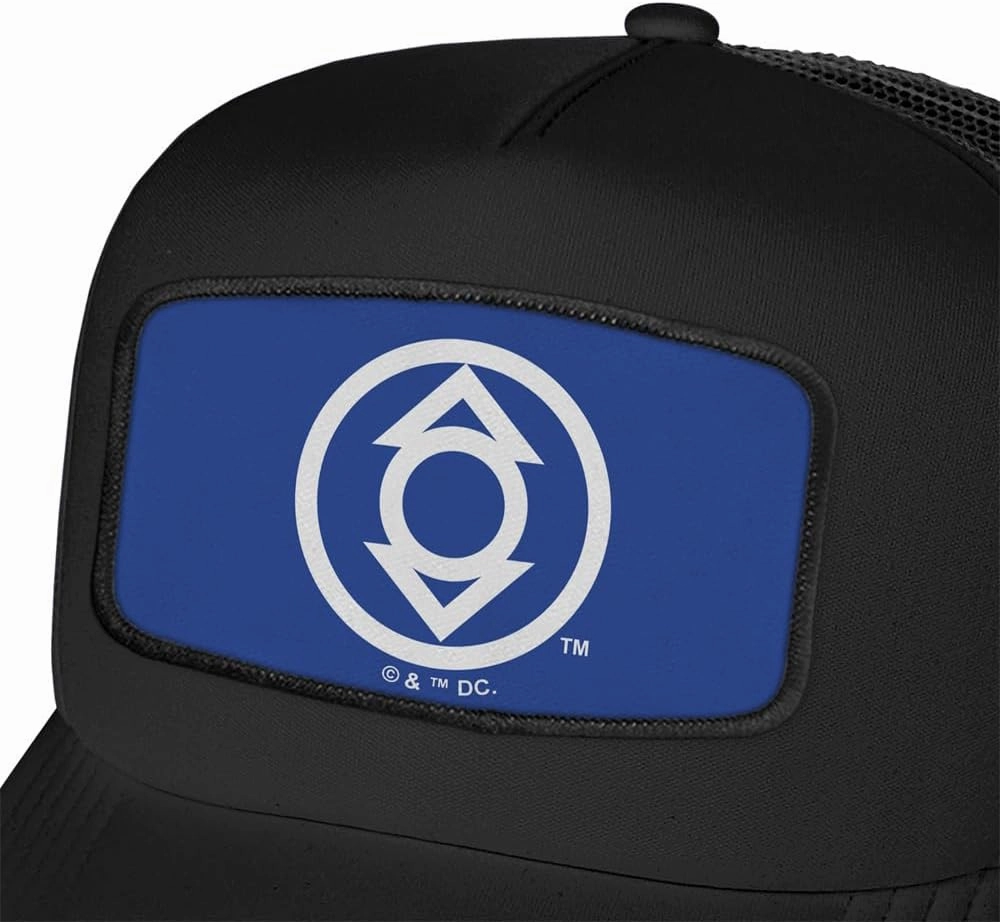 Blackest Night Lanterns Sublimated Patch Adjustable Snapback Foam Trucker Hat - Unisex for Men and Women, Collection