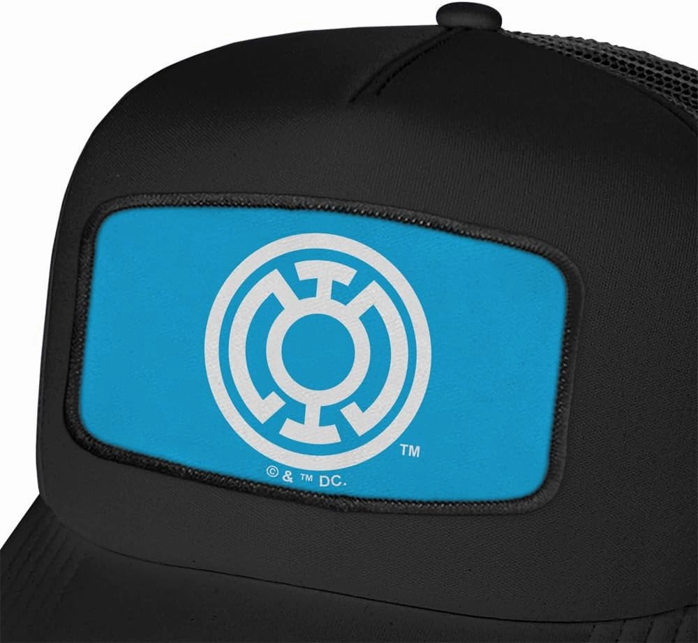 Blackest Night Lanterns Sublimated Patch Adjustable Snapback Foam Trucker Hat - Unisex for Men and Women, Collection