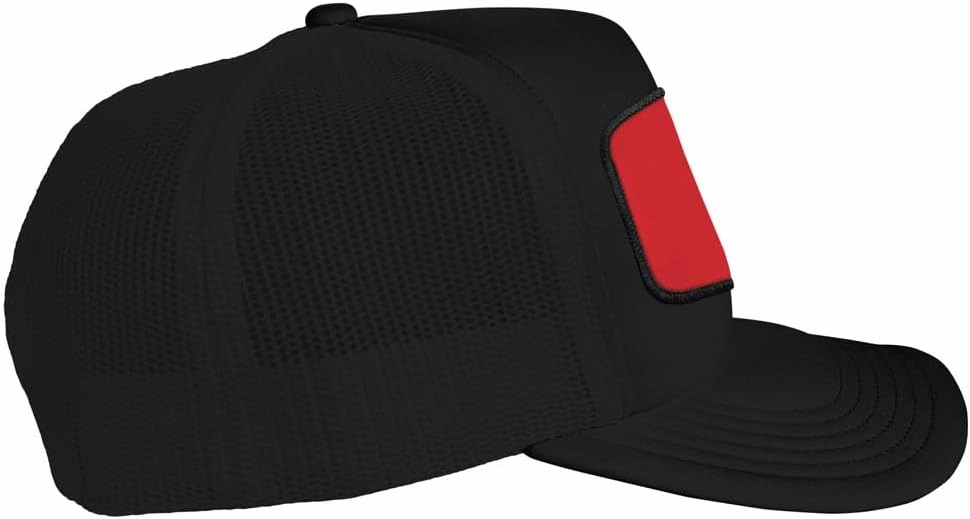Blackest Night Lanterns Sublimated Patch Adjustable Snapback Foam Trucker Hat - Unisex for Men and Women, Collection