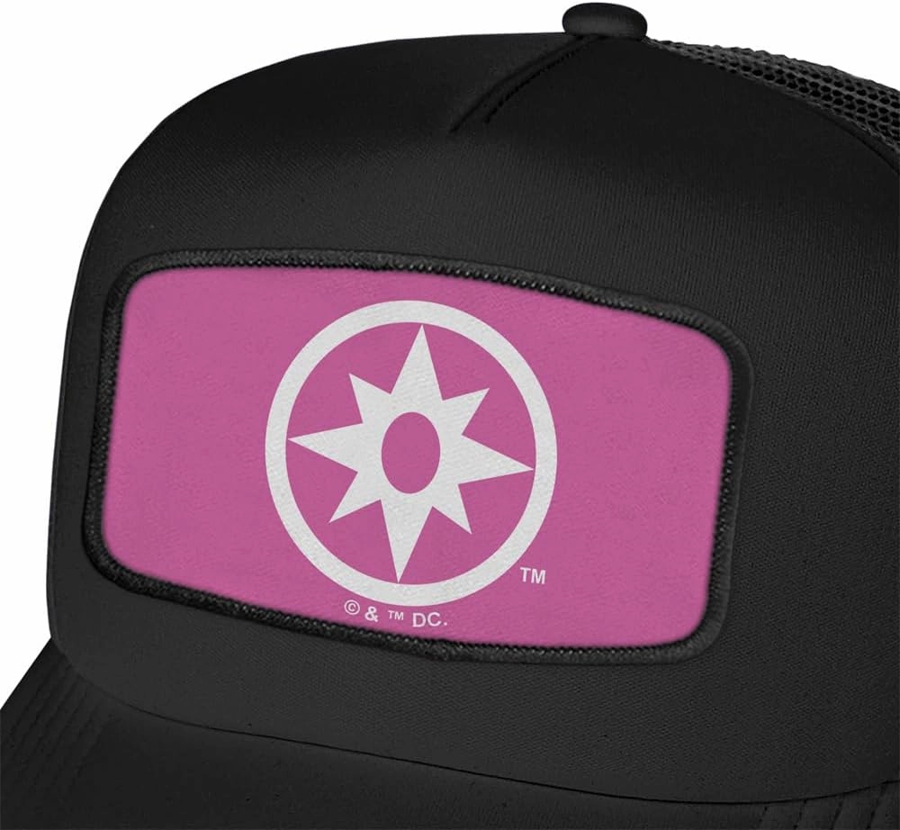 Blackest Night Lanterns Sublimated Patch Adjustable Snapback Foam Trucker Hat - Unisex for Men and Women, Collection