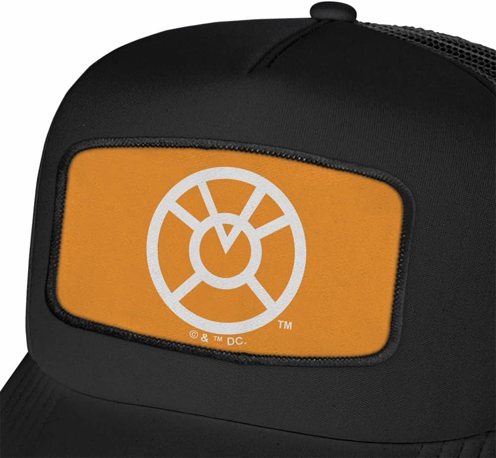 Blackest Night Lanterns Sublimated Patch Adjustable Snapback Foam Trucker Hat - Unisex for Men and Women, Collection