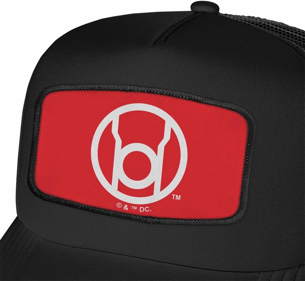 Blackest Night Lanterns Sublimated Patch Adjustable Snapback Foam Trucker Hat - Unisex for Men and Women, Collection