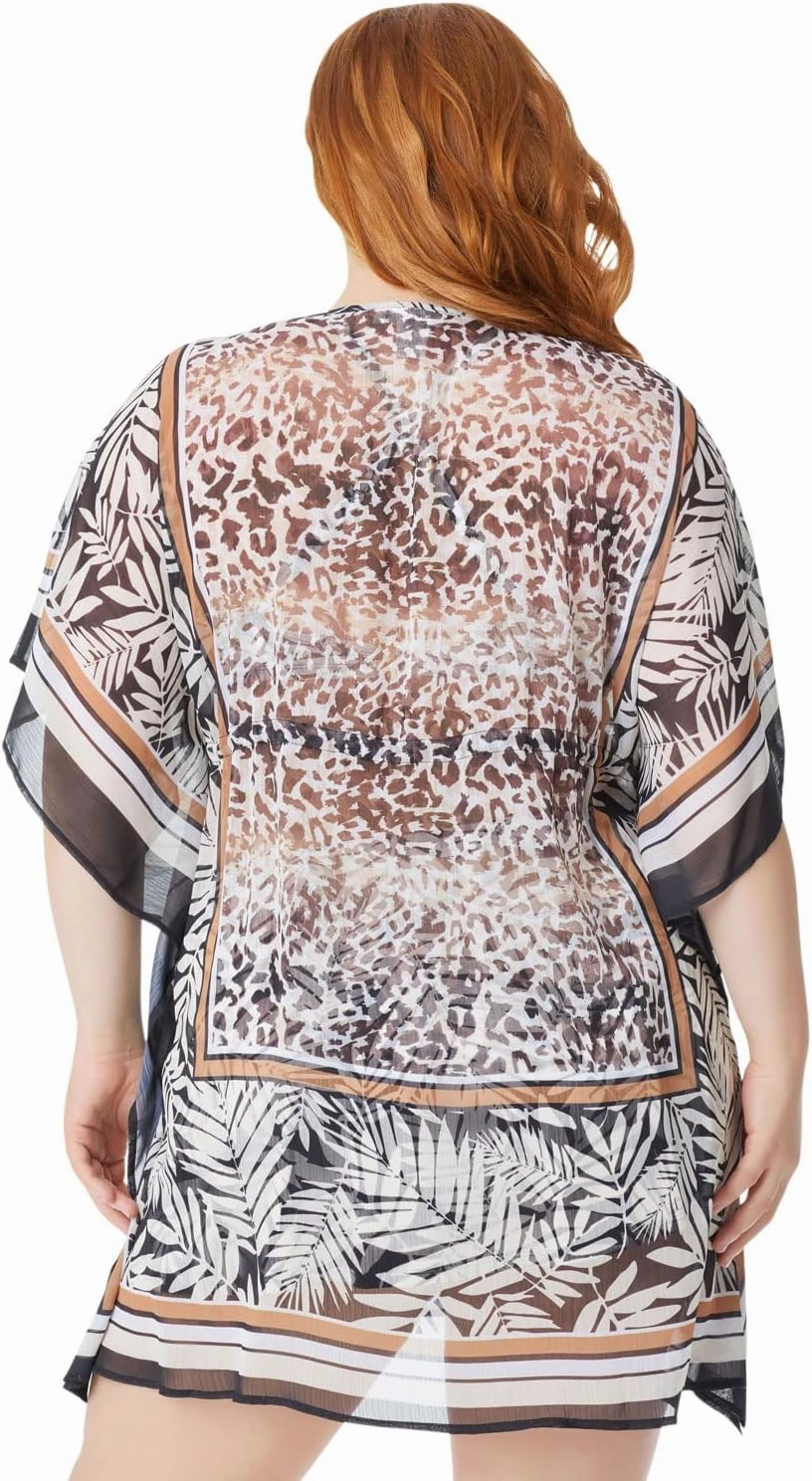 Bleu Rod Beattie Chiffon Caftan Cover Up, from Urban Oasis, Size