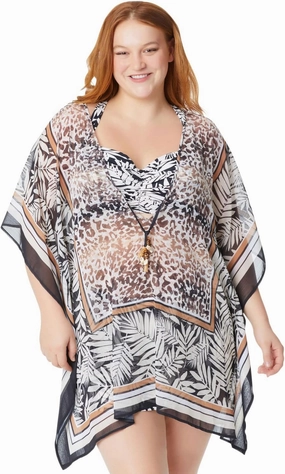 Bleu Rod Beattie Chiffon Caftan Cover Up, from Urban Oasis, Size