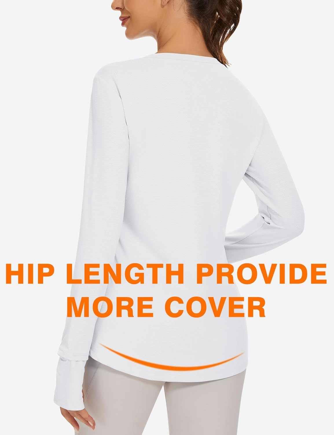 Blingfit Women's Workout Tops Long Sleeve Running Hiking Athletic Gym Shirts Lightweight UPF50  UV Rash Guard Sun Protection