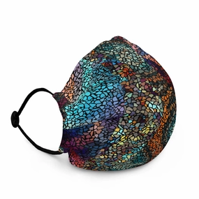 Blue Mosaic - Premium Face Mask