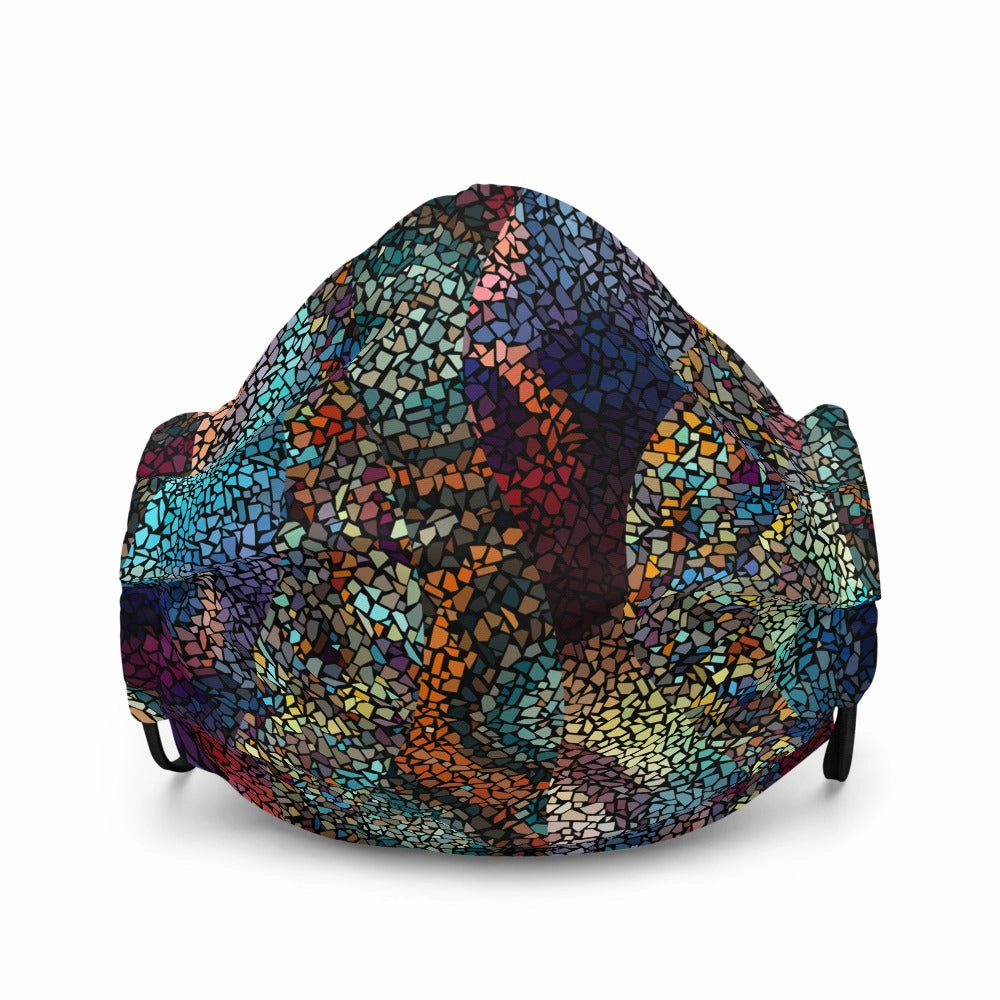 Blue Mosaic - Premium Face Mask