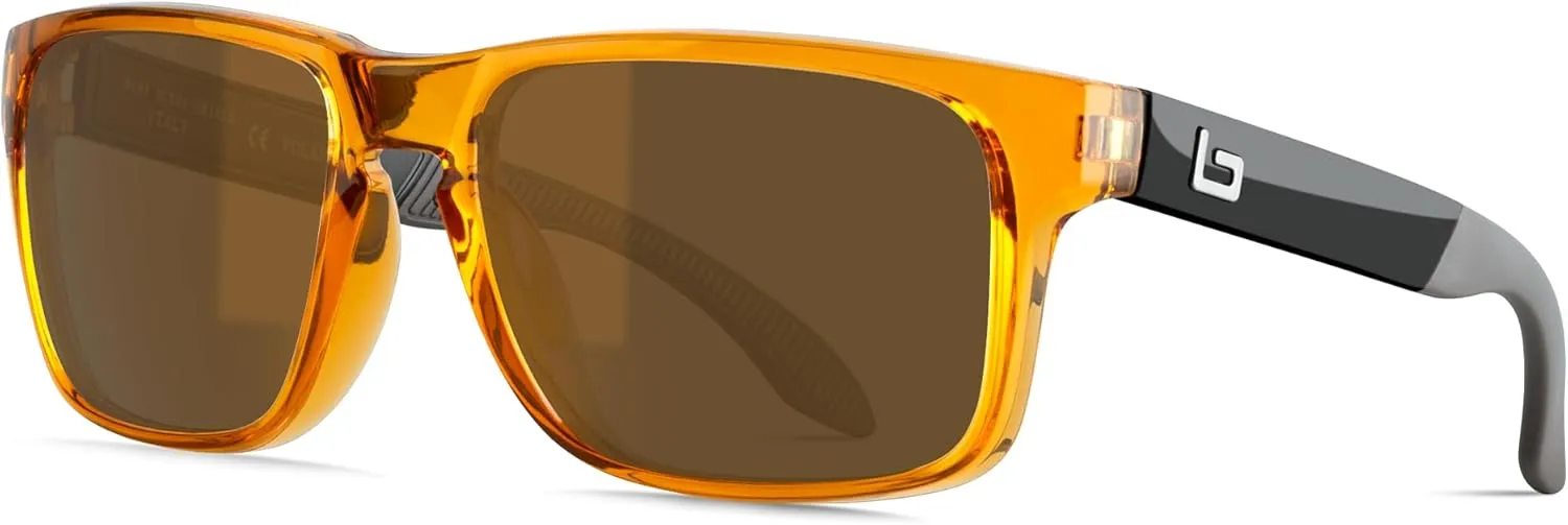 Bnus italy made classic sunglasses corning real glass lens w. polarized option