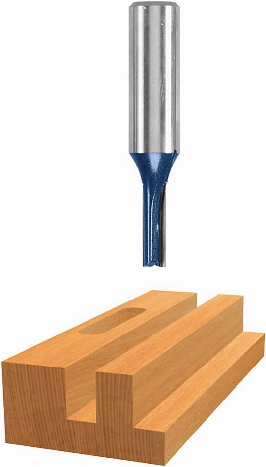 BOSCH RBS010 10-Piece 1/2 in. and 1/4 in. Shank Carbide-Tipped All-Purpose Professional Router Bits Assorted Set with Case for Applications in Straight, Trimming, Decorative Edging, Dovetail Joinery
