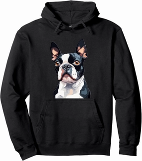 Boston Terrier The American Gentleman Pullover Hoodie