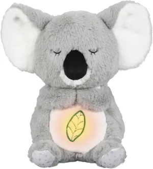 Breathing Stuffed Animal, Koala Stuffed Animal, Relief Koala Buddy Gifts, Lullaby with Music Lights & Breathing Motion, Calming Toy Gift for Kids and Adults (Grey)