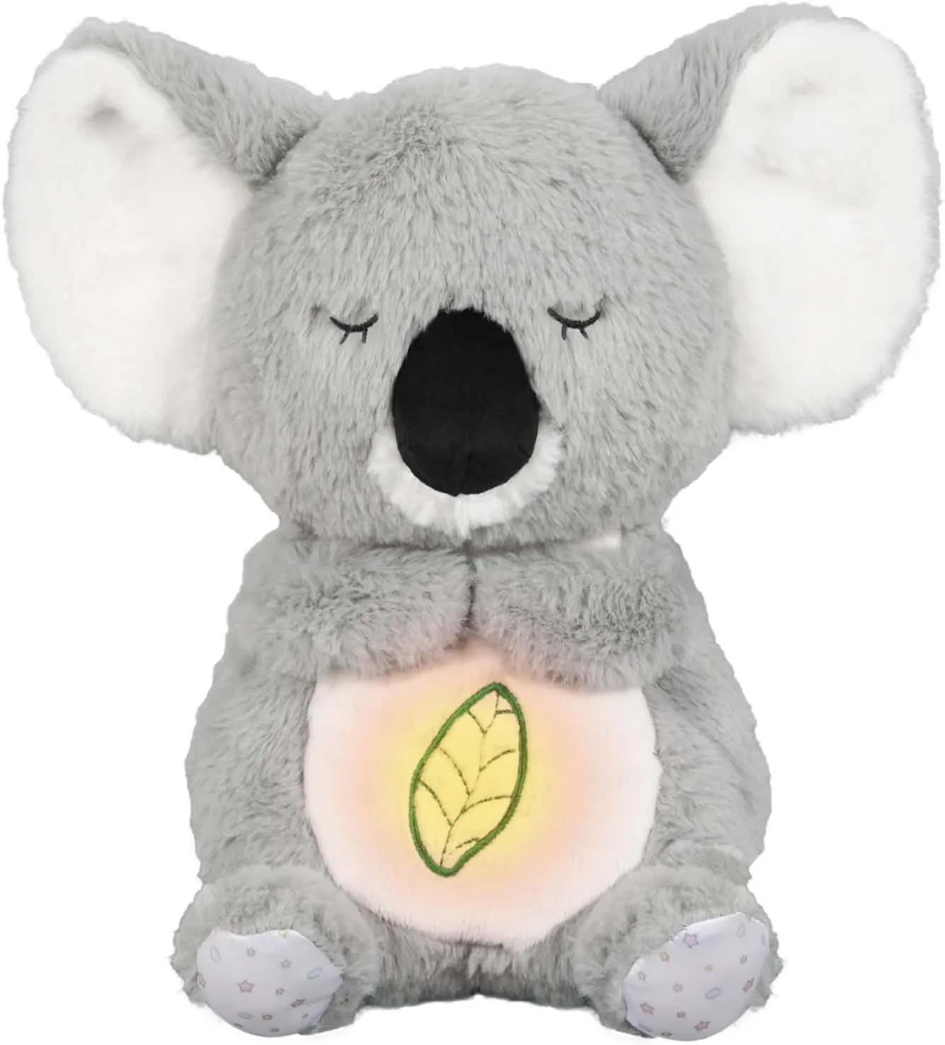 Breathing Stuffed Animal, Koala Stuffed Animal, Relief Koala Buddy Gifts, Lullaby with Music Lights & Breathing Motion, Calming Toy Gift for Kids and Adults (Grey)