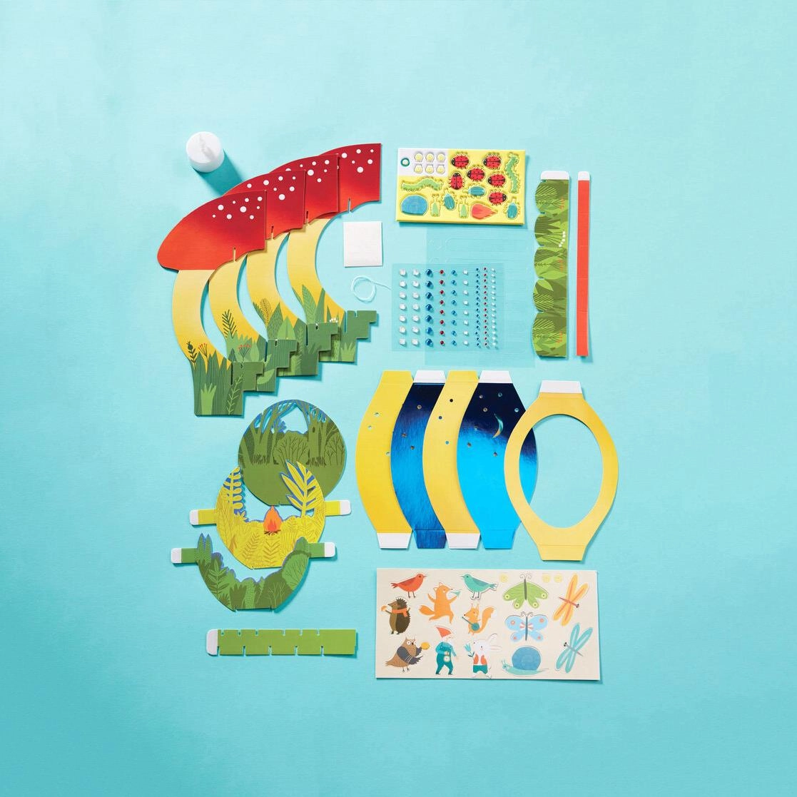 Bright Stripes DIY Lantern Lands Kit - Forest Festival