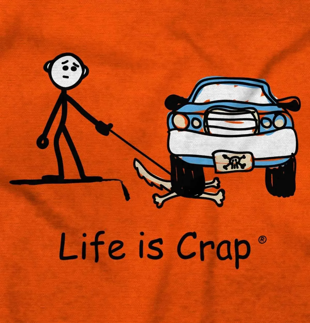 Brisco Brands Parked Car Dog Unlucky Sad Pet Owner Hoodie Sweatshirt Women Men