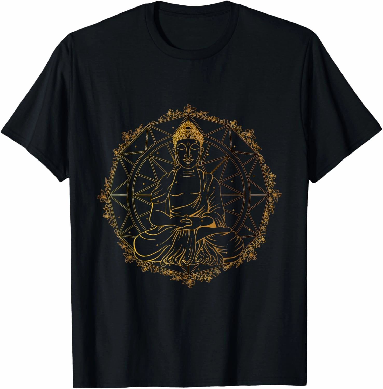 Buddha Figurine Statue Guatama Buddhism Meditation Zen Yoga T-Shirt
