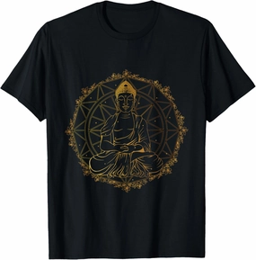 Buddha Figurine Statue Guatama Buddhism Meditation Zen Yoga T-Shirt