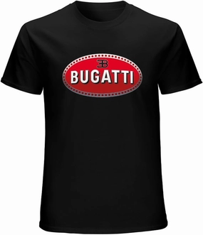 Bugatti Racing Logo Men's T Shirt Black