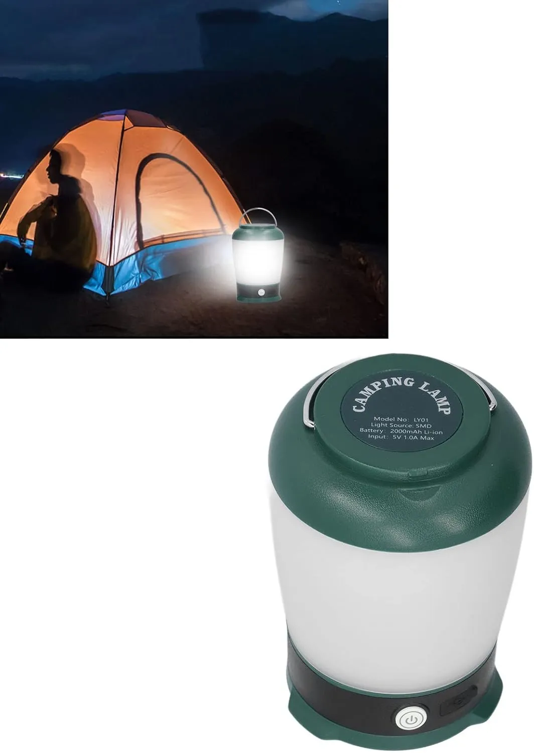 Camping Lantern, Camping Lantern LED White Warm Light 3 Adjutable Modes Long Battery Lantern Emergency Tent Light Outdoor Camping, Lanterns