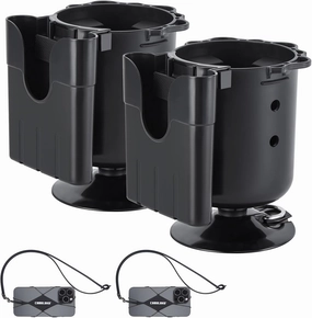CAMULAND SUP Paddle Board Cup Holder with Rubber Tab, Multi-Functional and Anti-toppling Cup Holder Phone Holder Fishing Tool and Lures Storage, Stand Up Paddle Board Accessories Includes Action Mount