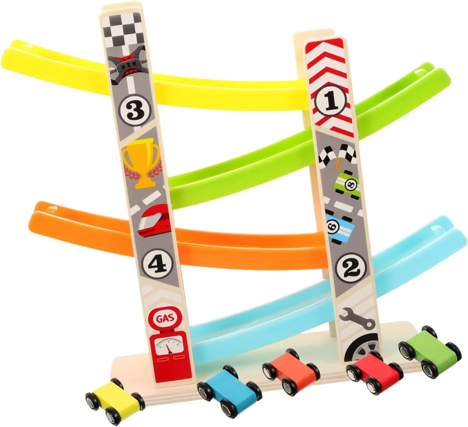 Car Gliding Toy Rails Children's Interactive Toy Smooth Sliding Safe Design 1 Set