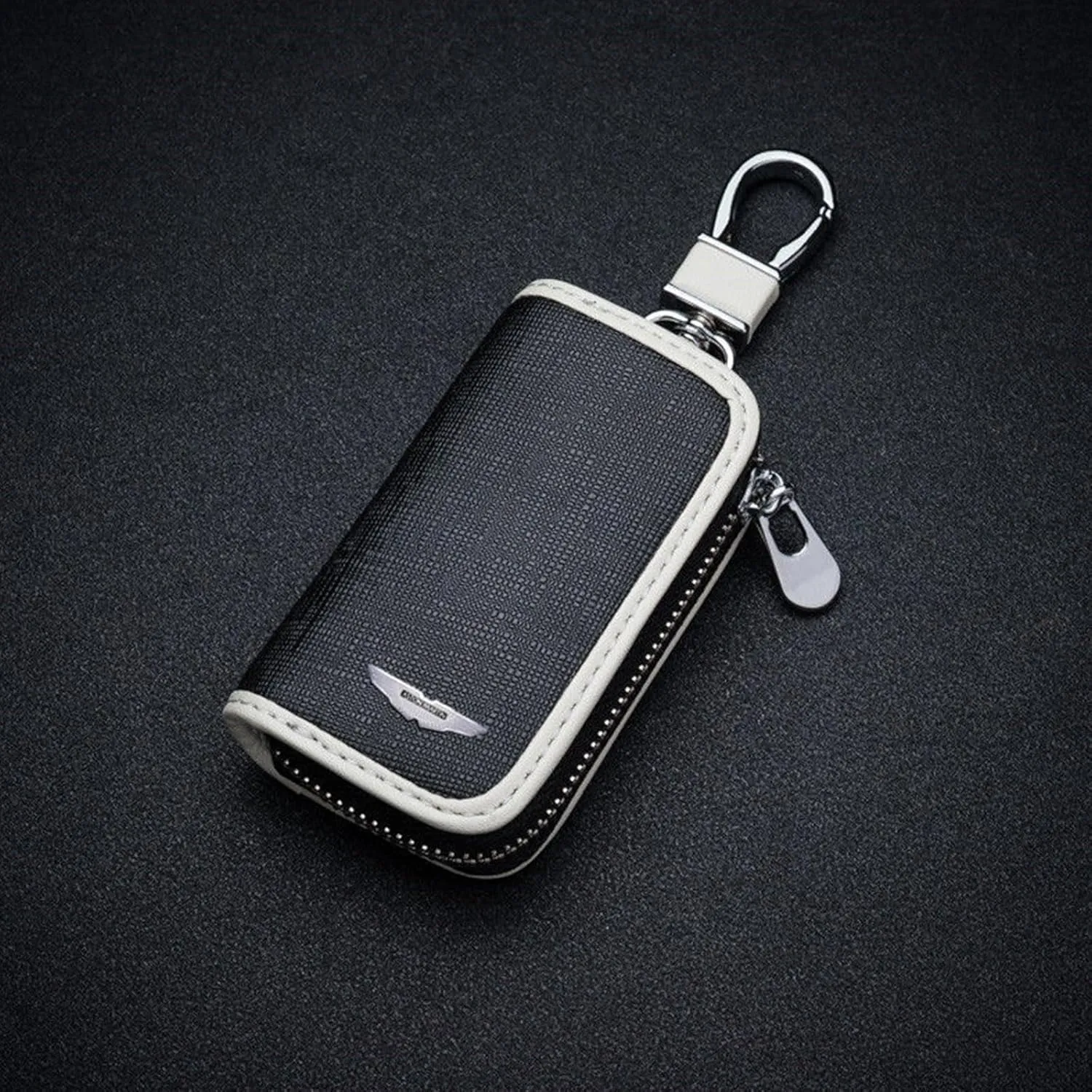 Car Key Fob Cover for Aston Martin DBS Coupe DB-S Volante DBX SUV DB-X V8,Premium Car Logo Key Chain Soft Case Full Protection with Key Chain,Car Accessories,C