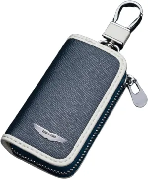 Car Key Fob Cover for Aston Martin DBS Coupe DB-S Volante DBX SUV DB-X V8,Premium Car Logo Key Chain Soft Case Full Protection with Key Chain,Car Accessories,C