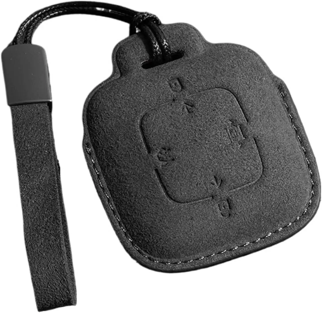 Car Key Keychain Case Cover Compatible for Extremely Krypton 001 Alcantara Cute Accessoire Voiture Holder Suede Accessories(A Orange 1)