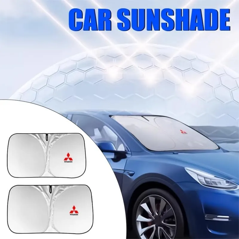 Car Windshield Sunshade for Mitsubishi ASX 2010-2012, Block UV Rays Sun Visor Protector, Front Window Sunshades, Windscreen Sunshade,B 145CM