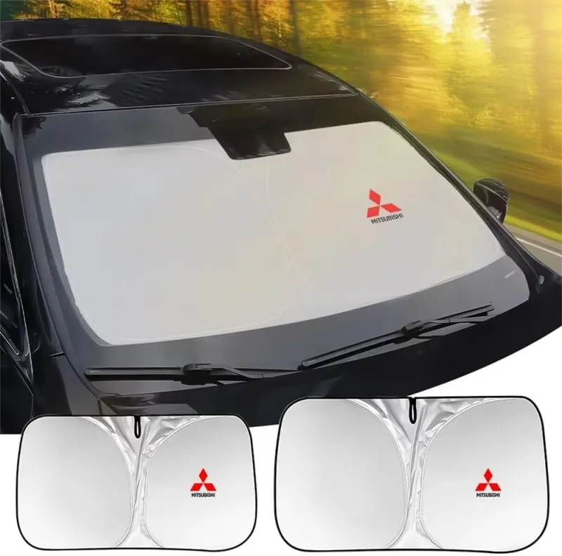 Car Windshield Sunshade for Mitsubishi ASX 2010-2012, Block UV Rays Sun Visor Protector, Front Window Sunshades, Windscreen Sunshade,B 145CM
