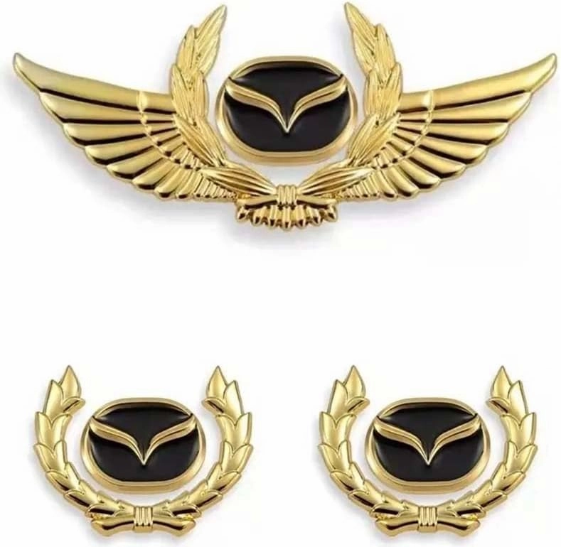 Car Emblem for Mazda Biante 2008-2018, Badge Letters Car Logo Decals Trunk Stickers Waterproof - Easy to Install & Remove Modification Replacement Styling Accessories,A B