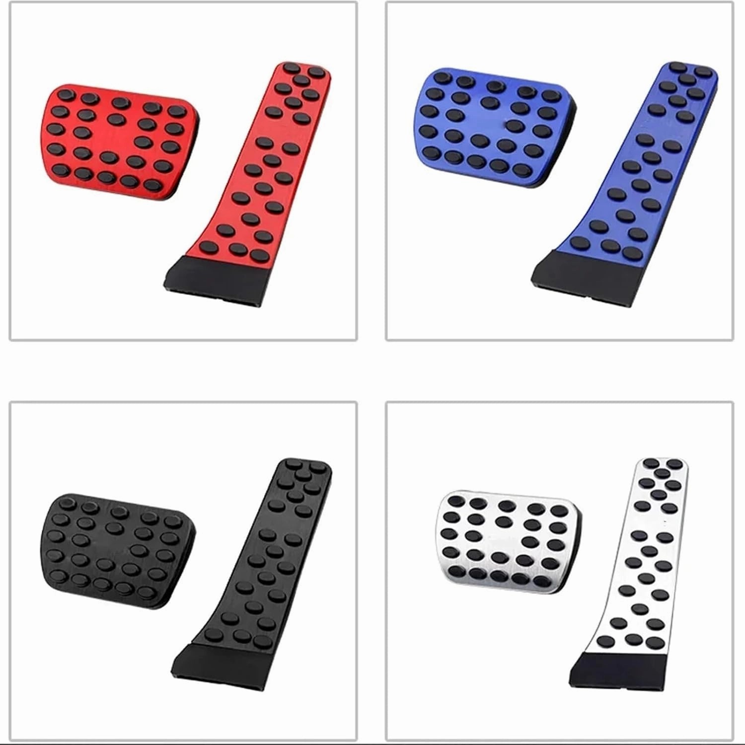 Car Pedal, Accelerator Pedal Covers,Compatible for Mercedes Benz Brabus AMG W212 W205 W463 W221 Accelerator Non Slip Pad Braking Pedal Accelerator Pad(Blue)