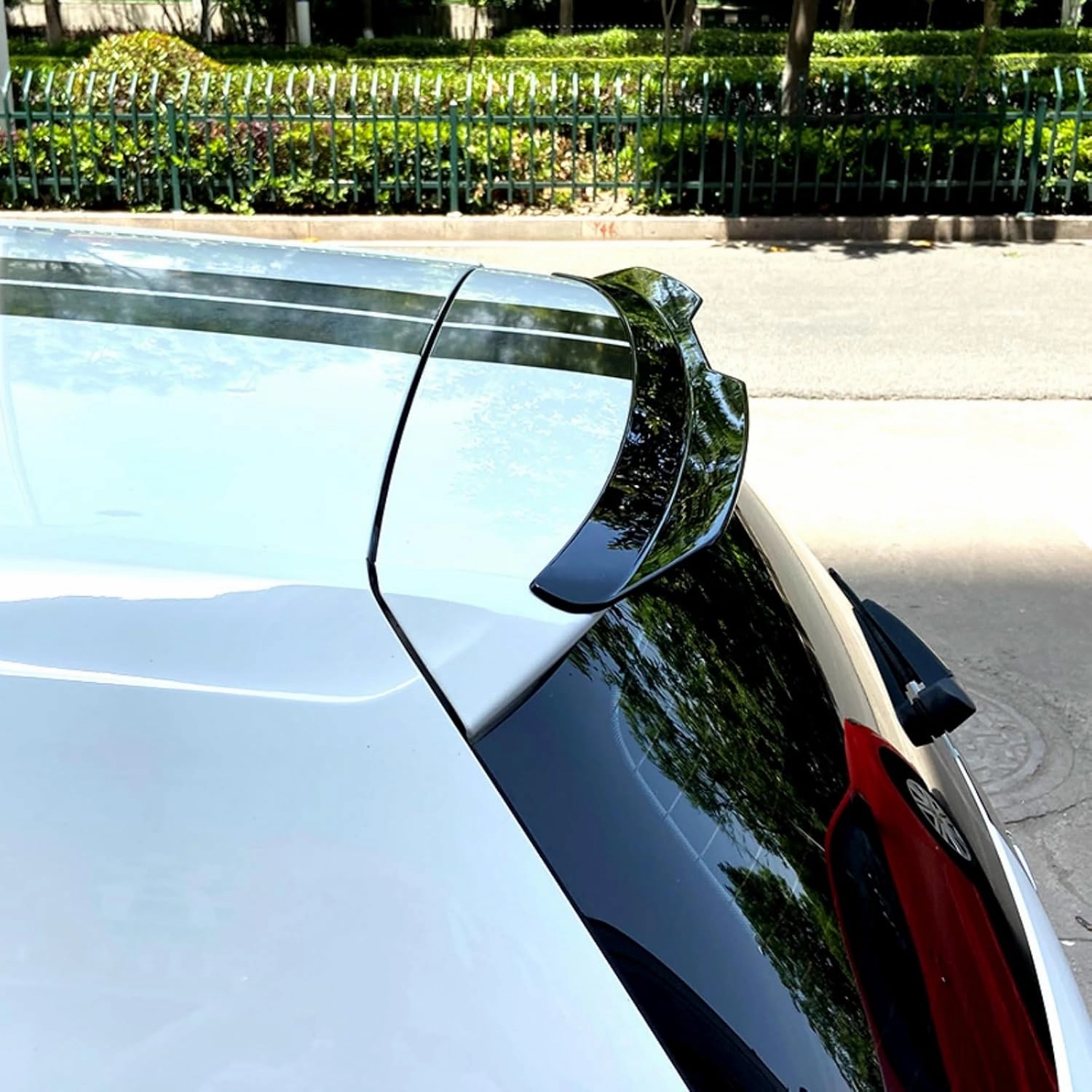 Car Rear Spoiler for Fiat Pulse 2021 2022 2023 2024, Rear Trunk Boot Lip Spoiler Rear Wing Body Kits, Car Decoration Accessories,Gloss Black