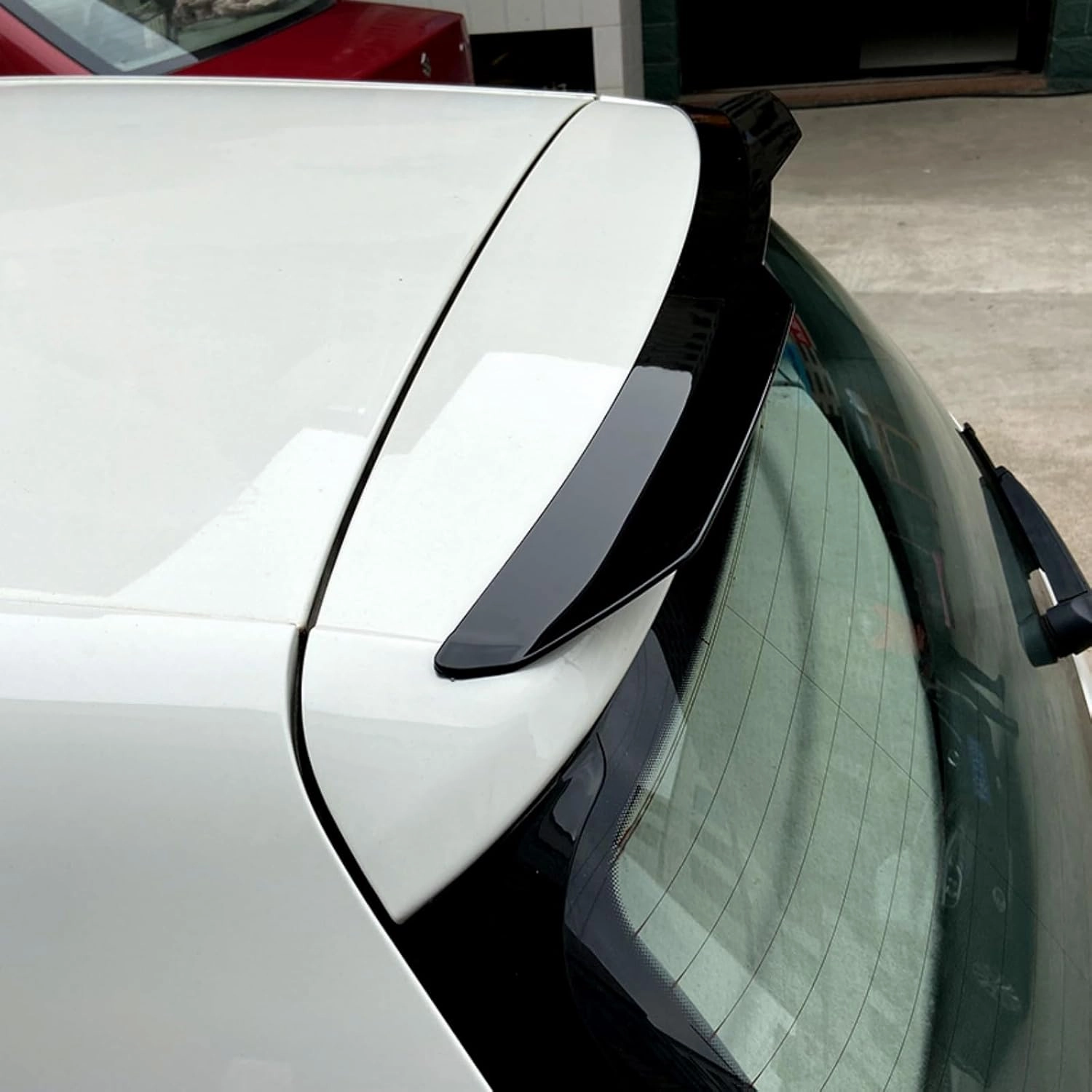 Car Rear Spoiler for Fiat Pulse 2021 2022 2023 2024, Rear Trunk Boot Lip Spoiler Rear Wing Body Kits, Car Decoration Accessories,Gloss Black