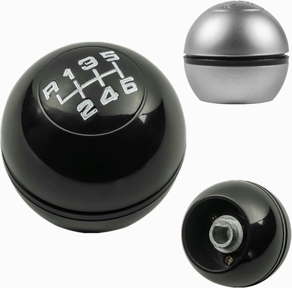 Car Shift Knob 5/6 for Speed Gear Shift Knob Lever Shifter Stick Head Handball Cap Cover for Alfa for Romeo for Giulietta 20102018 Car Styling Accessories(5 Speed Black)