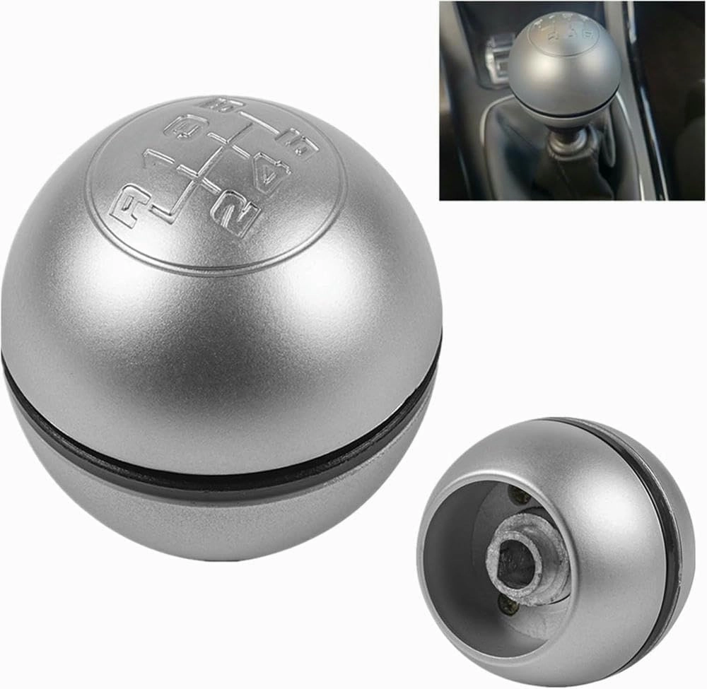 Car Shift Knob 5/6 for Speed Gear Shift Knob Lever Shifter Stick Head Handball Cap Cover for Alfa for Romeo for Giulietta 20102018 Car Styling Accessories(5 Speed Black)