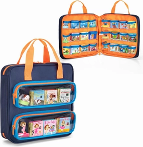 Carrying Case Compatible with Little Tikes Story Dream Machine Books, Hold Up to 8 Characters and 24 Books, Toy Storage Bag for Storybook, Character Collection