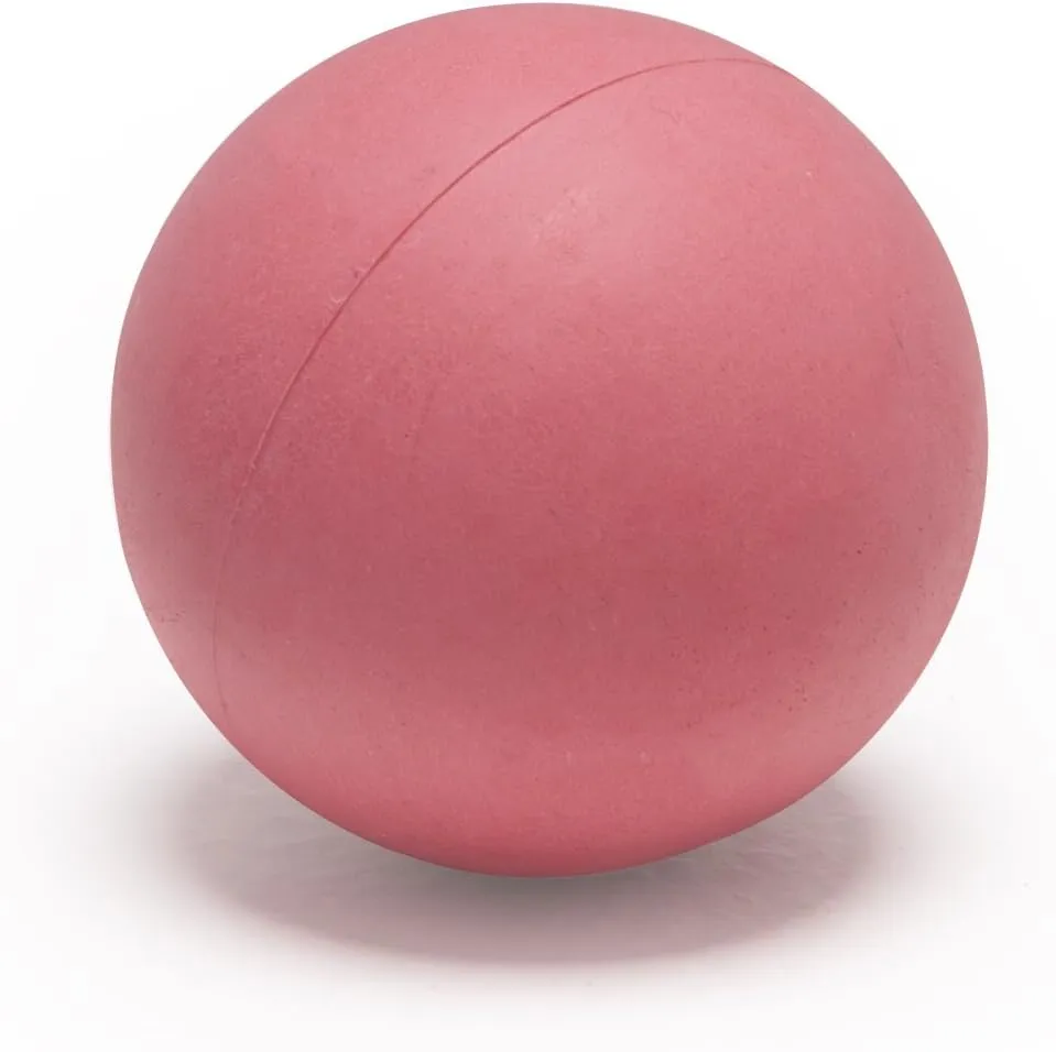 Champion Sports Sponge Lacrosse Balls: Soft Touch for Professional, College and Grade School Indoor Outdoor Training and Practice - 12 Pack, Pink-Sponge