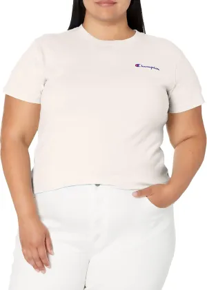 Champion Women's T-shirt, Classic Short Sleeve T-shirt, Lightweight Tee for Women, Script Logo (Plus Size Available)