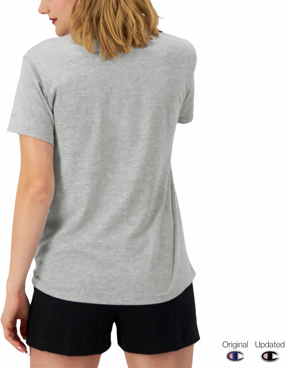 Champion Women's T-shirt, Classic Short Sleeve T-shirt, Lightweight Tee for Women, Script Logo (Plus Size Available)
