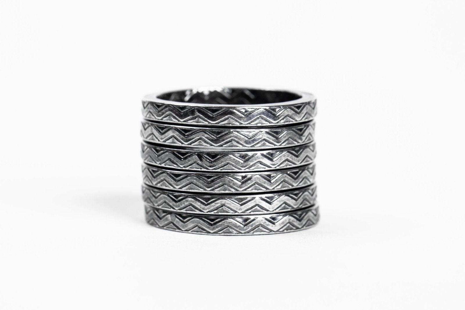 Chevron Stacking Ring