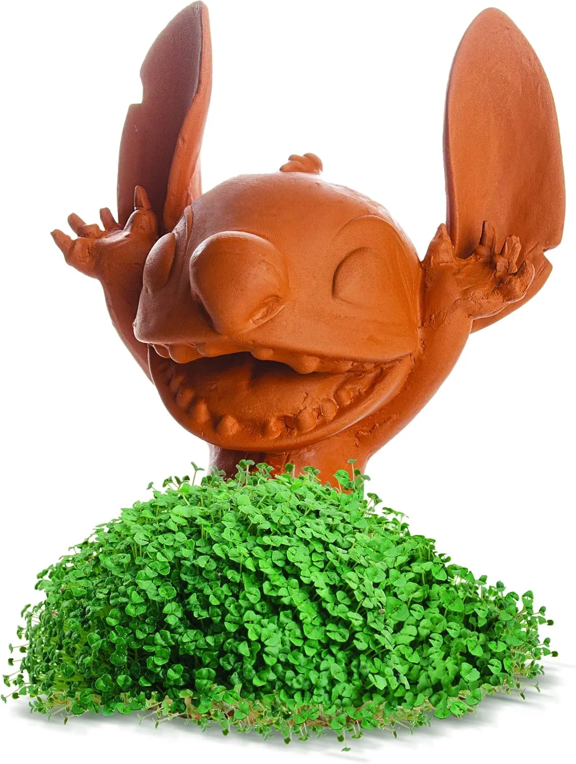 Chia Pet Stitch with Seed Pack, Decorative Pottery Planter, Easy to Do and Fun to Grow, Novelty Gift, Perfect for Any Occasion, Terra Cotta One Size