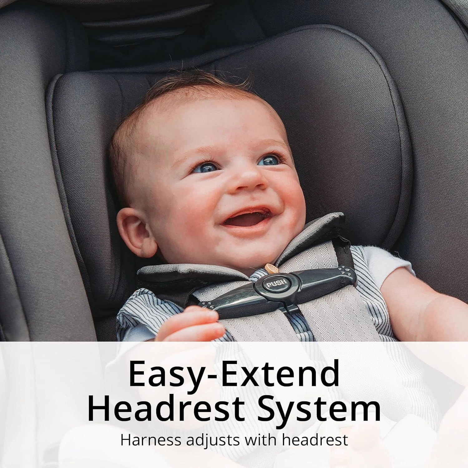 Chicco KeyFit 35 Zip ClearTex Infant Car Seat and Base, Rear-Facing Seat for Infants 4-35 lbs., Zip-Open Privacy Shield, Compatible with Chicco Strollers | Obsidian/Black